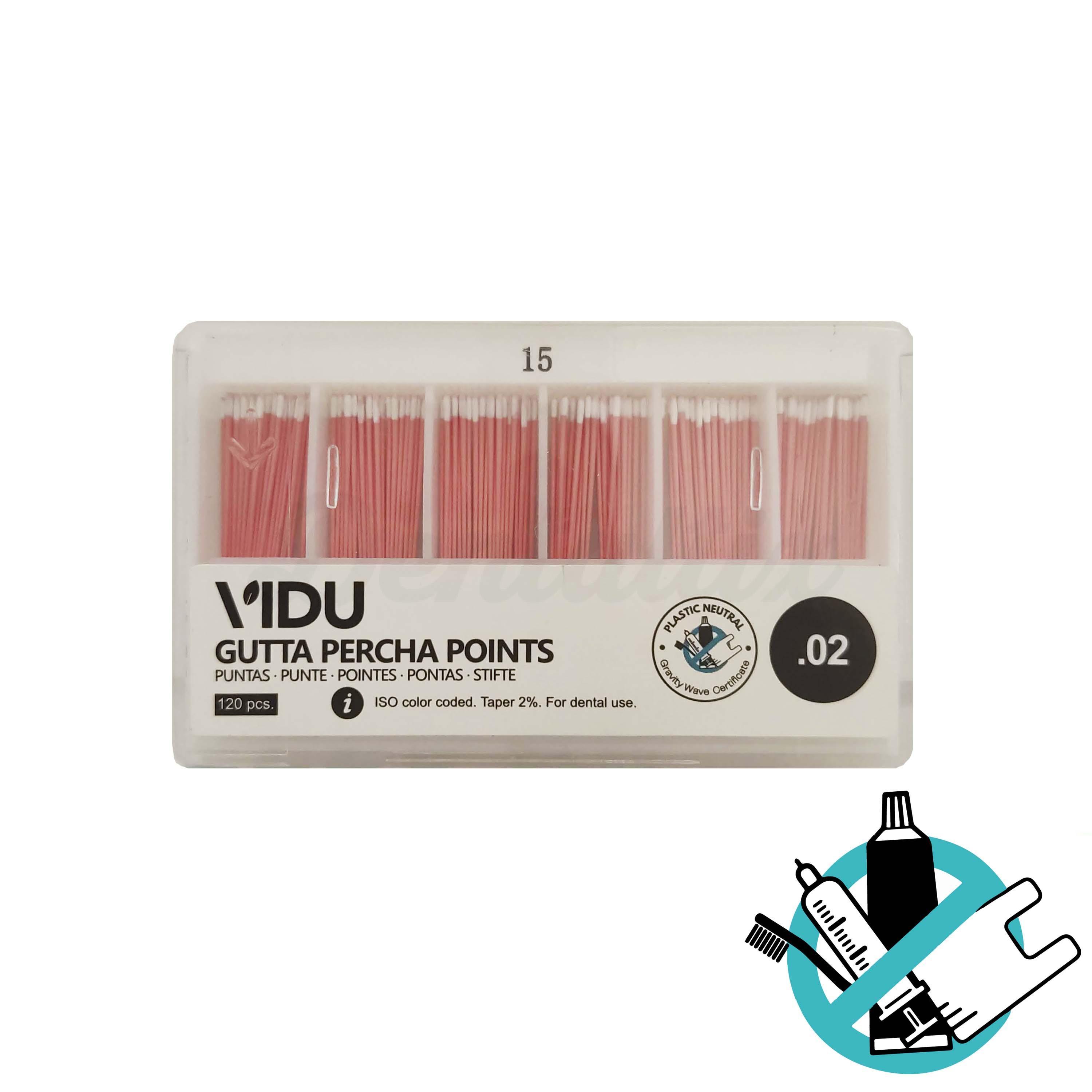 Pointes de gutta-percha ISO 02 ou 04