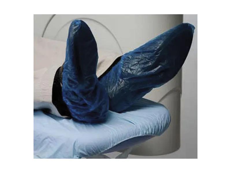 Waterproof shoe covers with elastic opening - blue