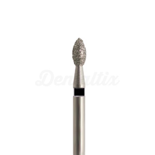 831.FG - Fraise diamantée en forme de ballon de rugby pour turbine (5 pièces.-3,5 mm)