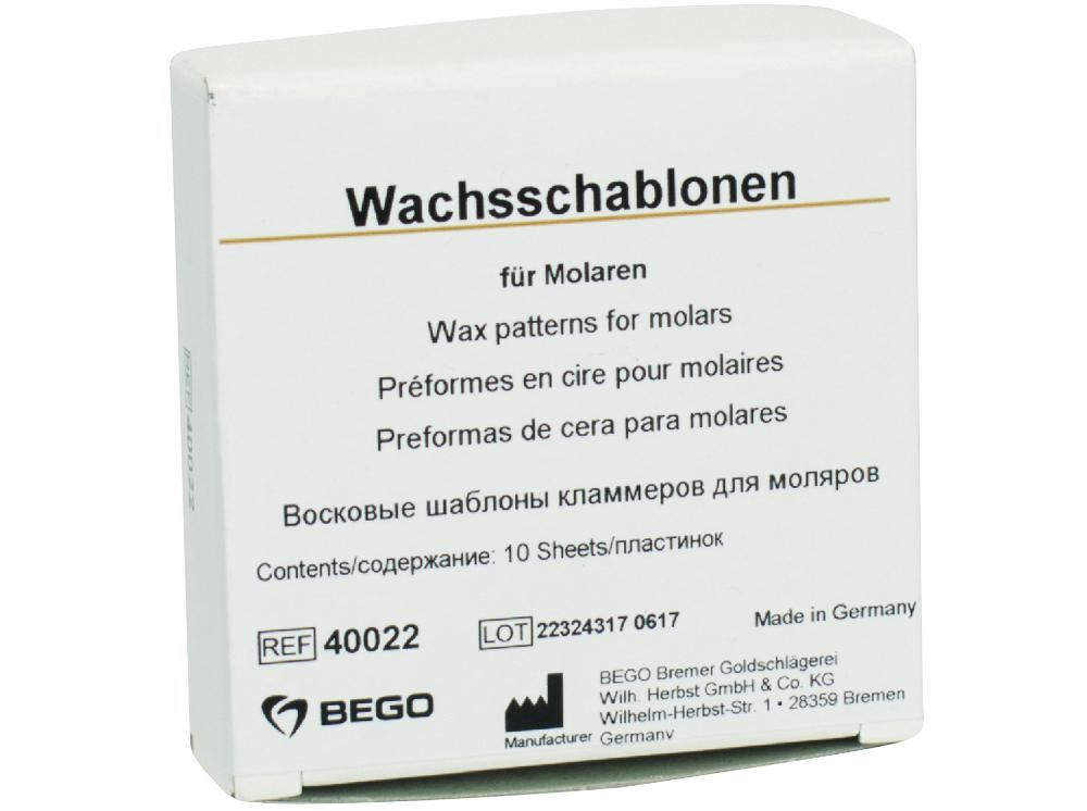 Gabarits de cire Molar 10pc