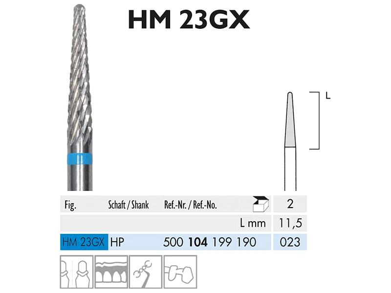 Fraise en carbure HP 23GX-023