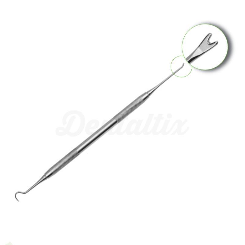 Instrument pose-ligature et sonde d'exploration avec manche de 6 mm