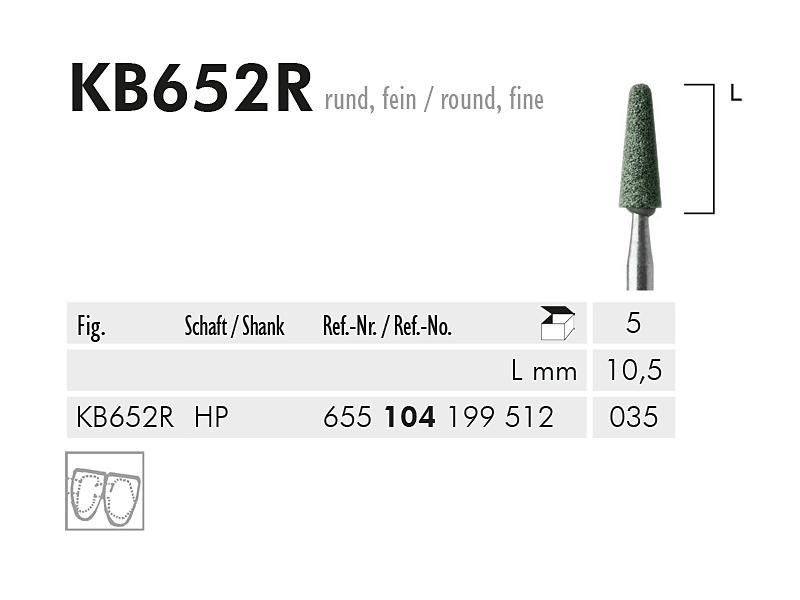 KB 652 R HP pointe à polir "K+B" green