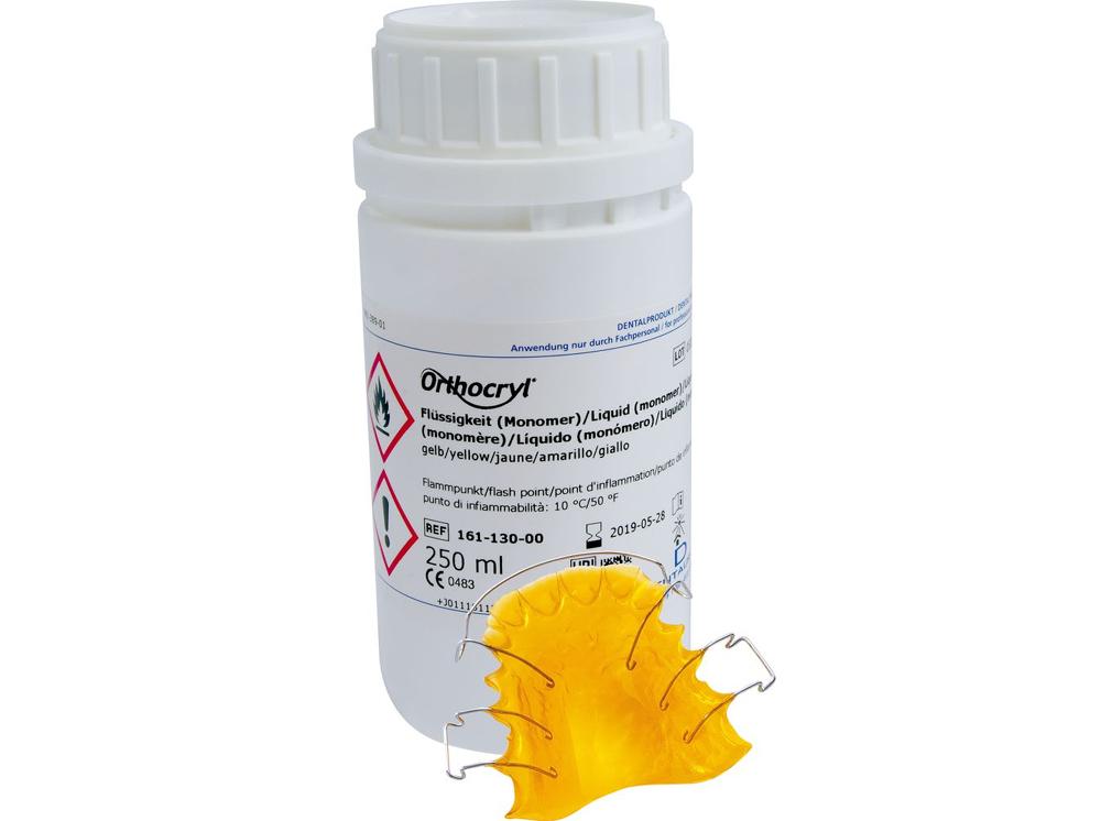 Orthocryl® vloeistof (monomeer), geel, 250 ml