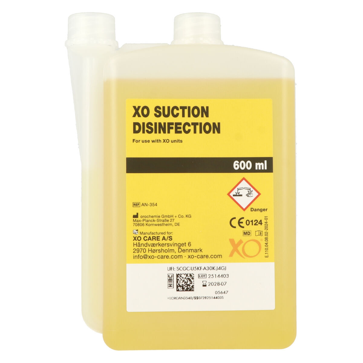 XO care Désinfection des aspirations concentré - 6x600ml