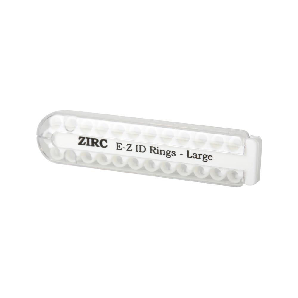 Zirc E-Z ID bagues de codification large blanc 25 pcs