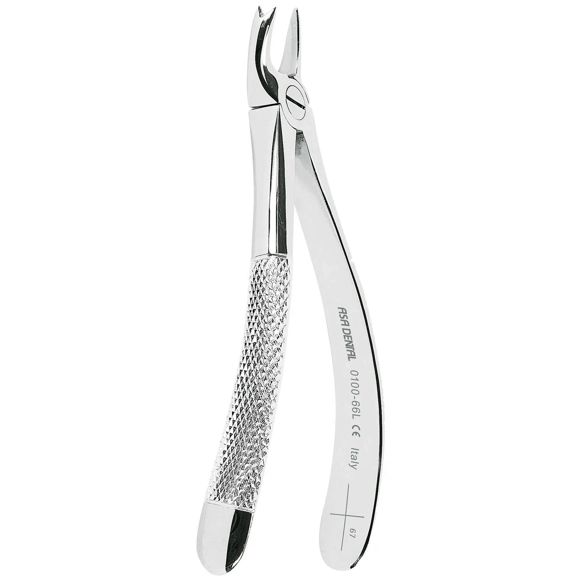Davier Asa Dental #66L mors striés (17 cm)