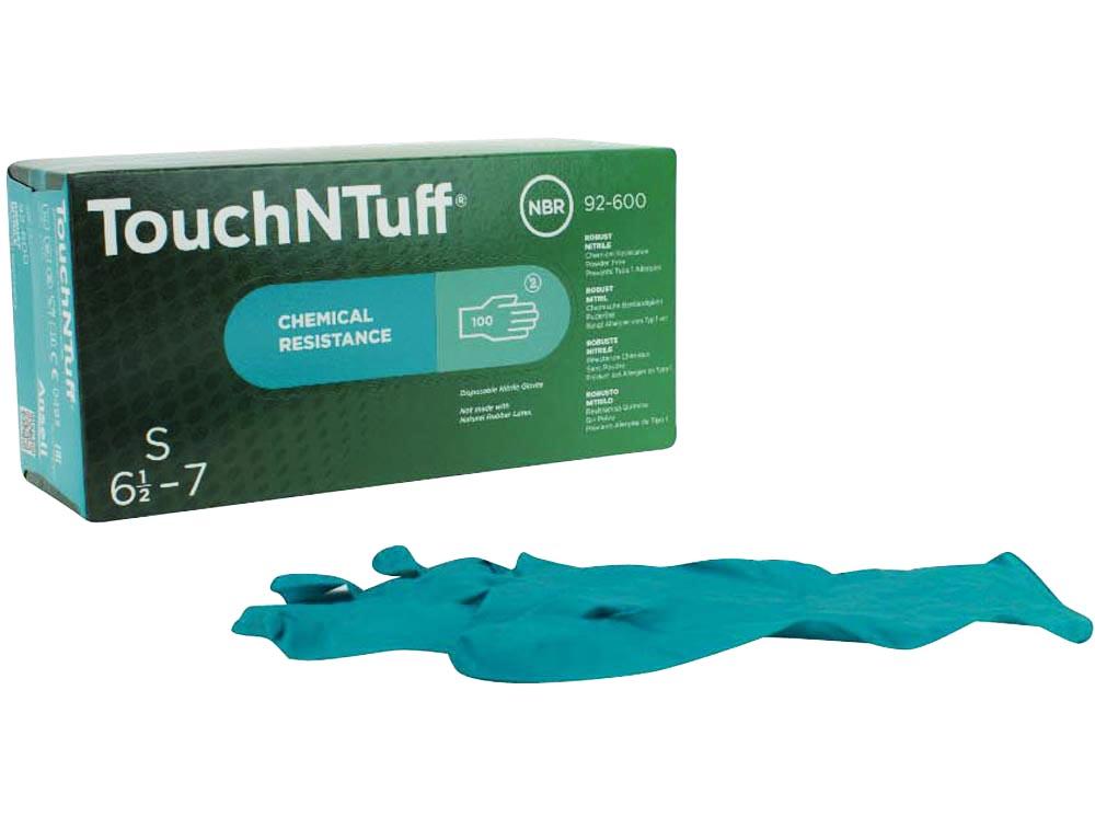 Touch N Tuff pdfr taille 6.5-7 vert 100p.