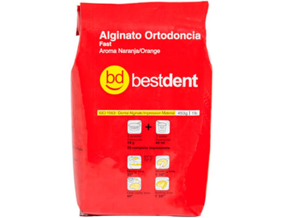 Alginate Fast Set orange Bestdent 453g