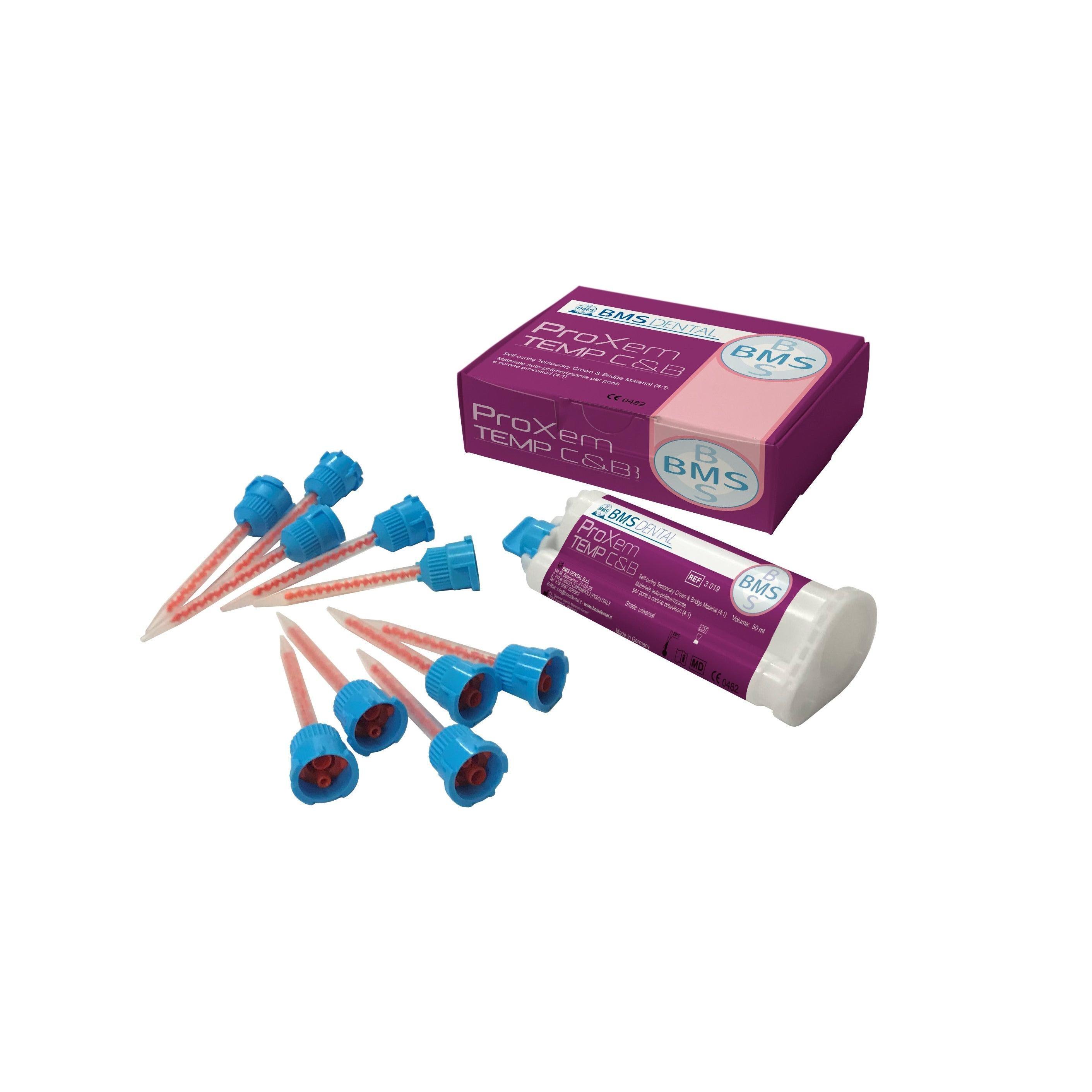 BMS PROXEM Temp résine pour couronnes/bridges provisoires et inlays/onlays