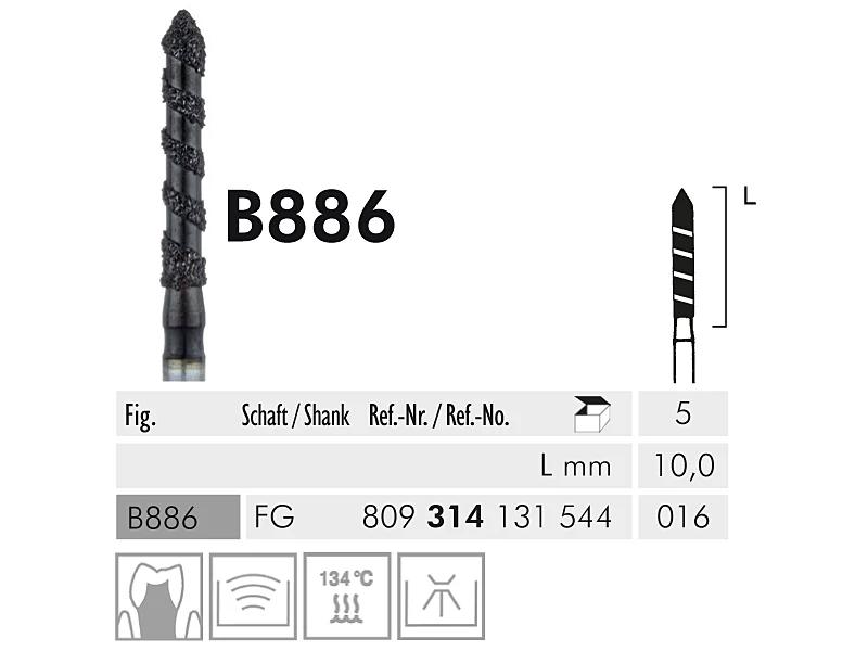 B 886 FG 016 Black Cobra instrument diamanté