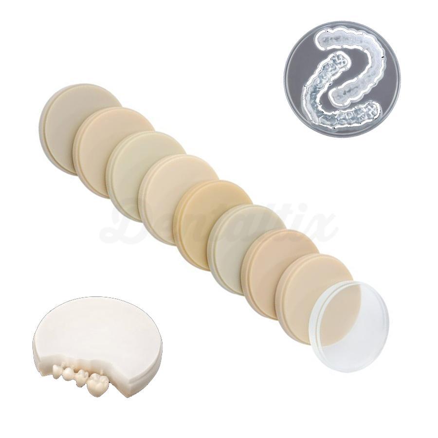 DIMA Temp CAD/CAM PMMA-discs voor tijdelijke protheses en splints (98,5 mm Ø)