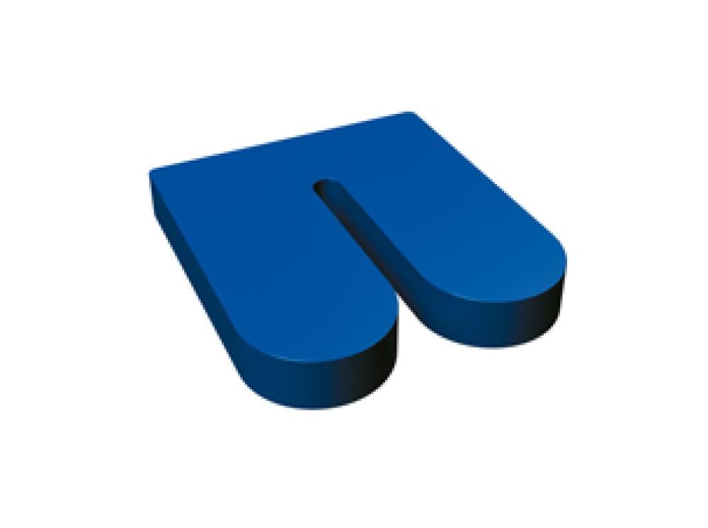 Adapter voor elastische voortstuwende dubbele plaatbrug volgens Schaneng, breed