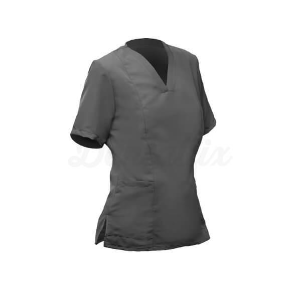 Veste sanitaire pour femmes avec en col en V et poches
