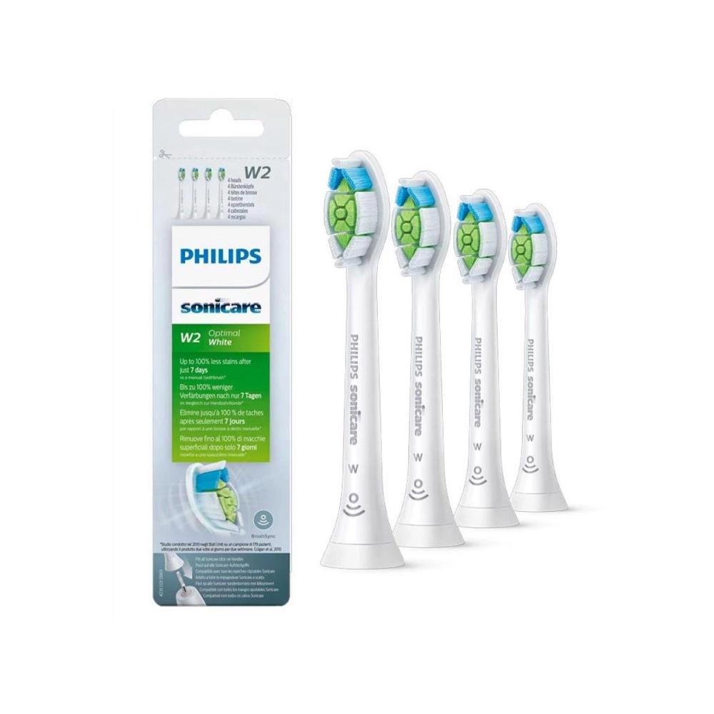 Philips Sonicare W2 Optimal White brossettes de rechange blanc 4 pcs