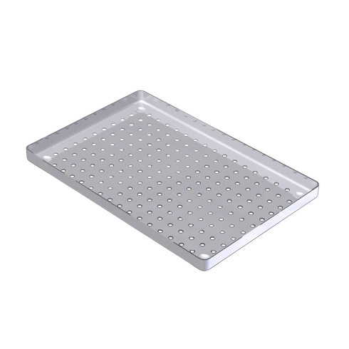 PLATEAU INOX PERFORE - 28X18X1,9CM