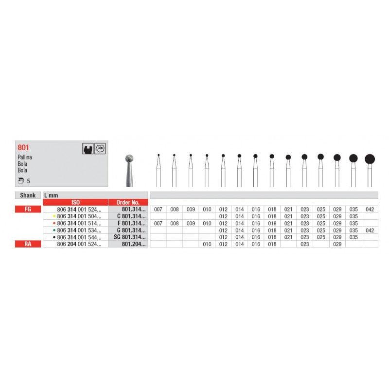 Edenta Diamantboor Rond FG 801.314.029