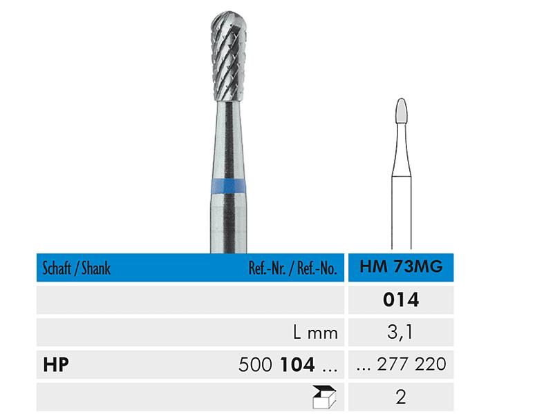 HM 73 MG HP 014 fraise en carbure de tungstene