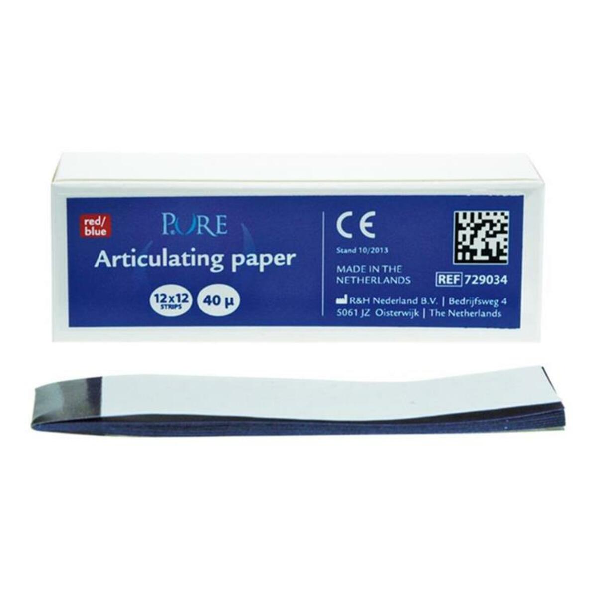 PURE Papier à articuler 40µm feuilles - bleu/rouge