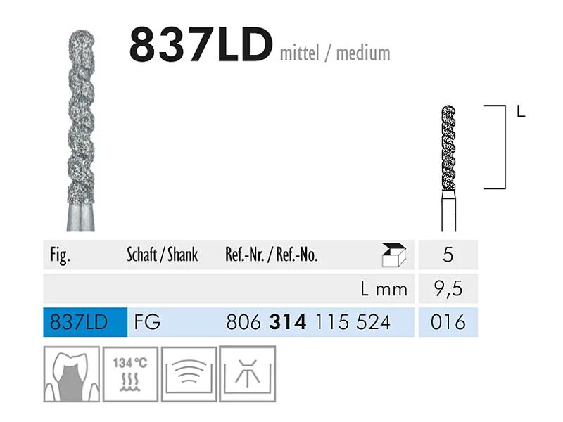 837 LD FG 016 instrument diamanté CE