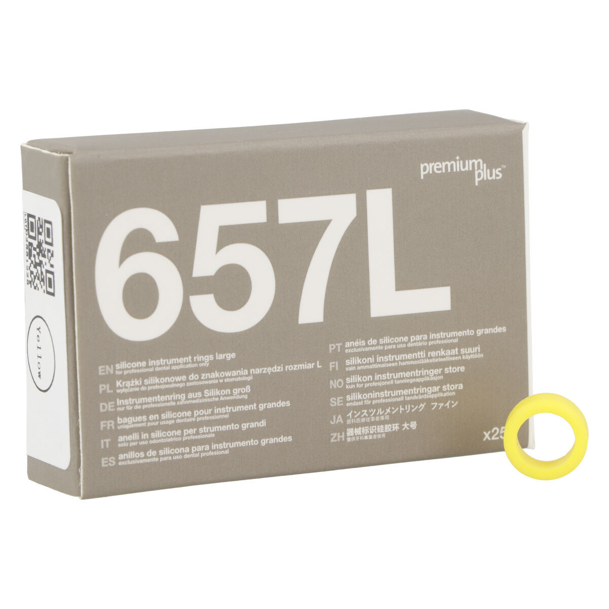 Premium Plus Silicone color-coded rings large - yellow