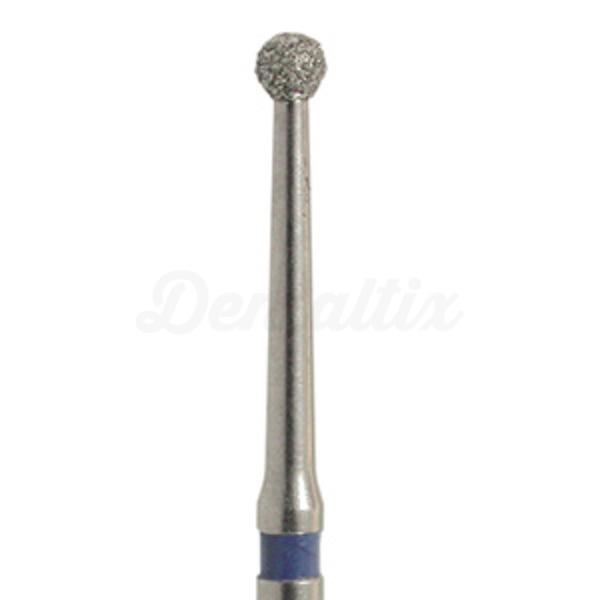 801L.FG - Fraise en diamant en forme de boule cou long pour turbine (5 pièces)