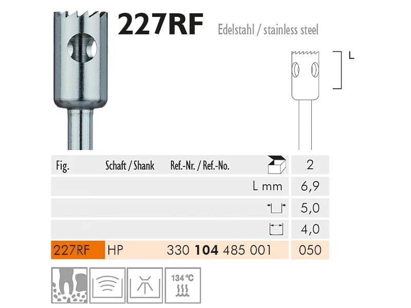 227 RF HP 050 instrument en acier inoxydable chirurgical