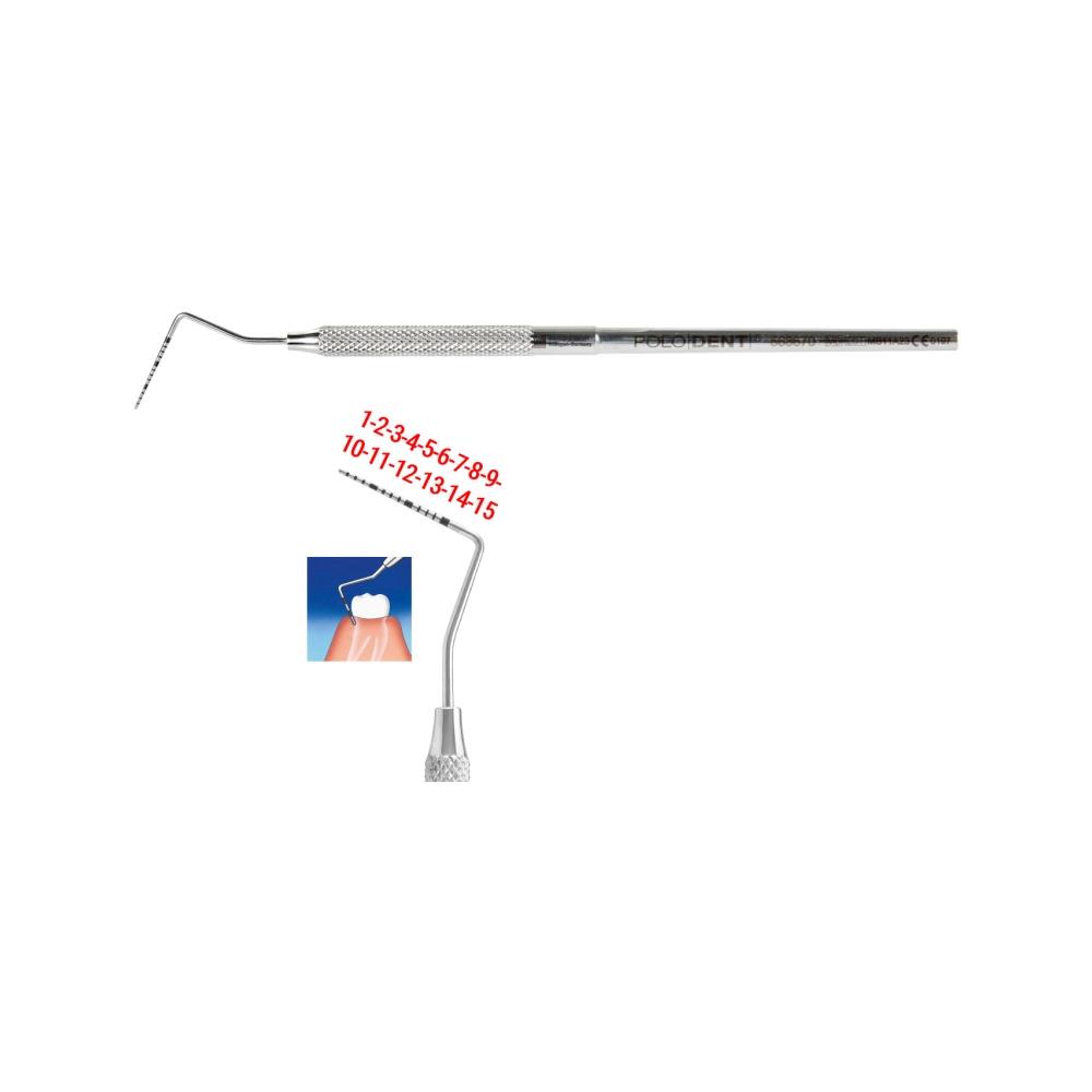 PoloDent Sonde parodontale PCPUNC15 (EE) l'unité