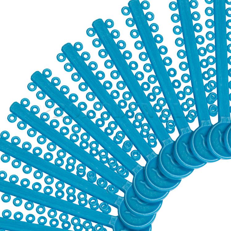 Elastomere ligaturen blauw