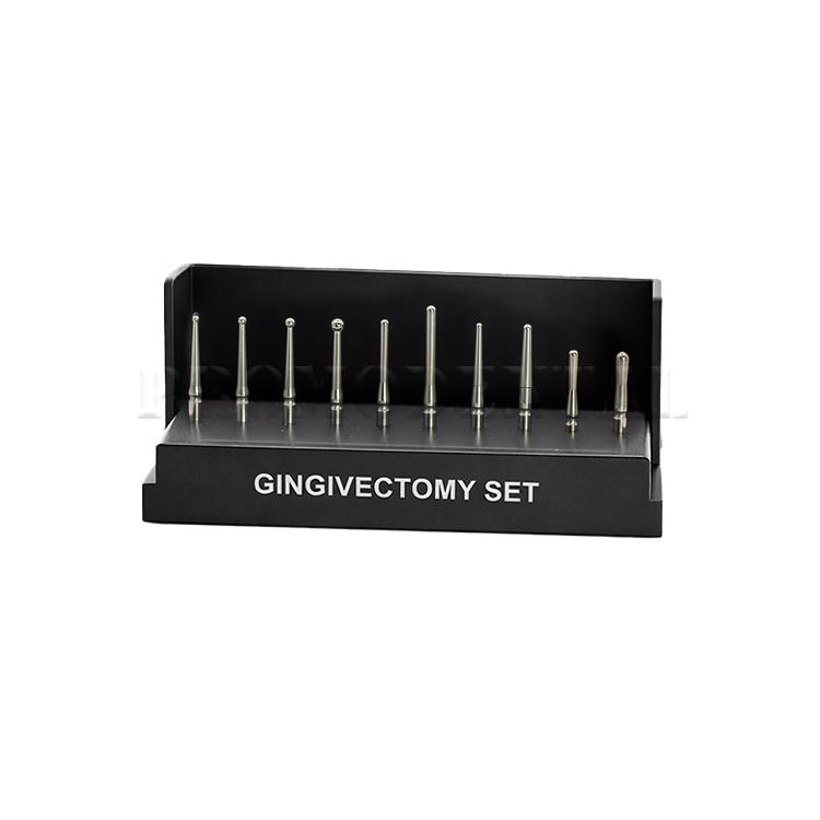 Set de fraises de gingivectomie