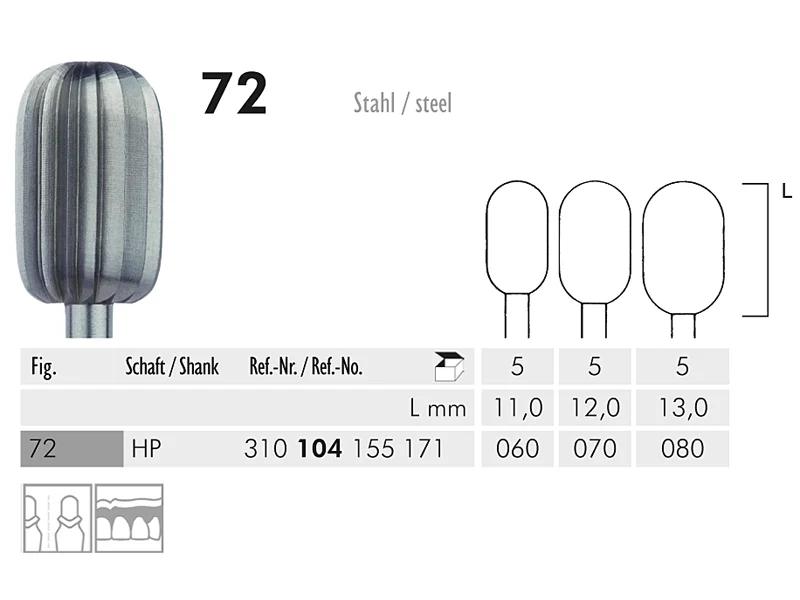 72 instrument en acier