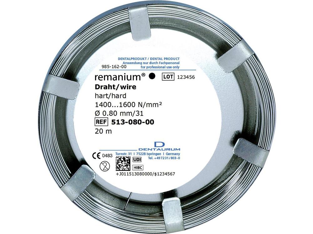 remanium® laboratoriumrol, rond 0,80 mm / 31, hard