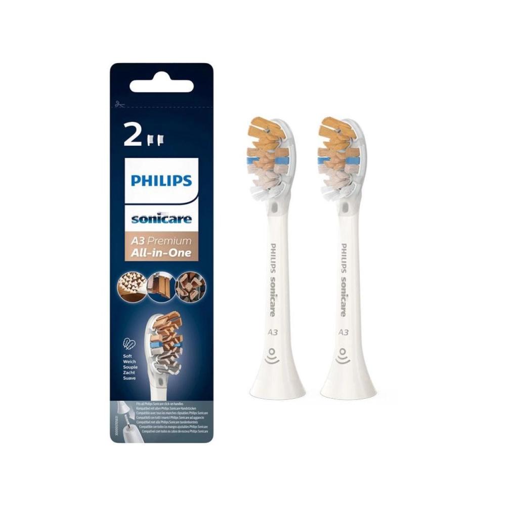 Philips Sonicare A3 Premium All-in-One brossettes de rechange blanc 2 pcs