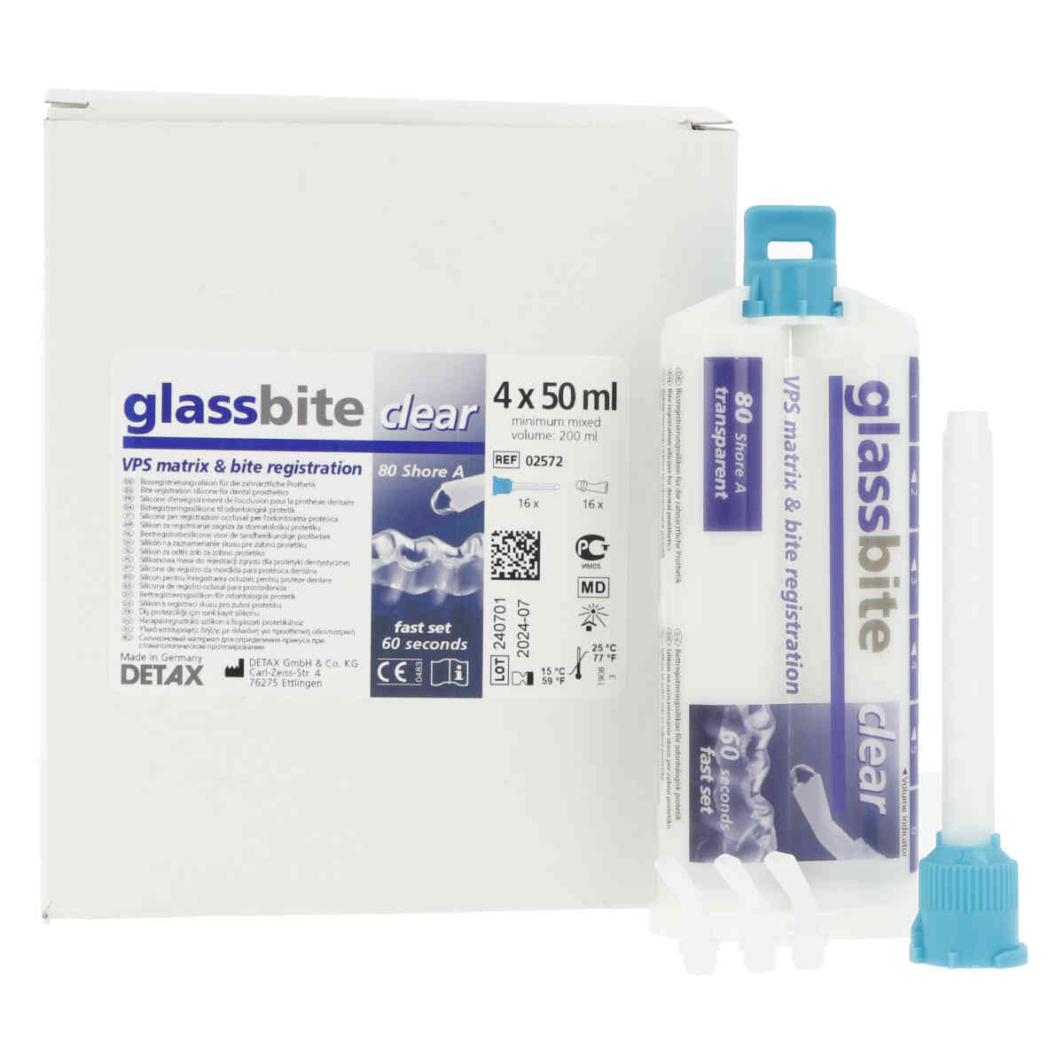 Detax Glassbite enregistrement de l'occlusion - 4x50ml