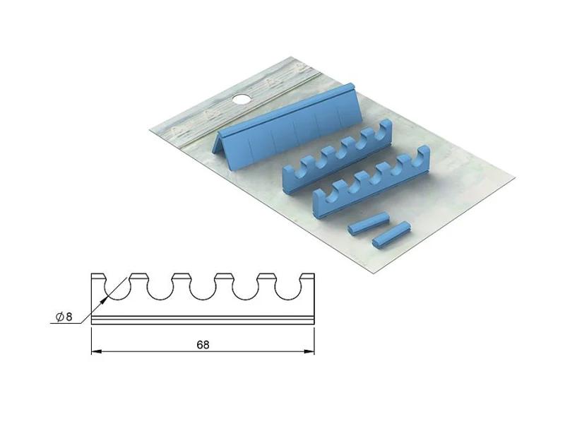 Réassorts silicones pour Easy Tray 18x10 - 5 instruments + patin plat