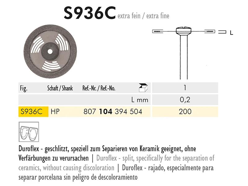 S 936 HP C 200 disque diamanté chirurgical