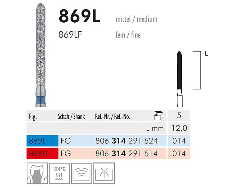 869 L instrument diamanté