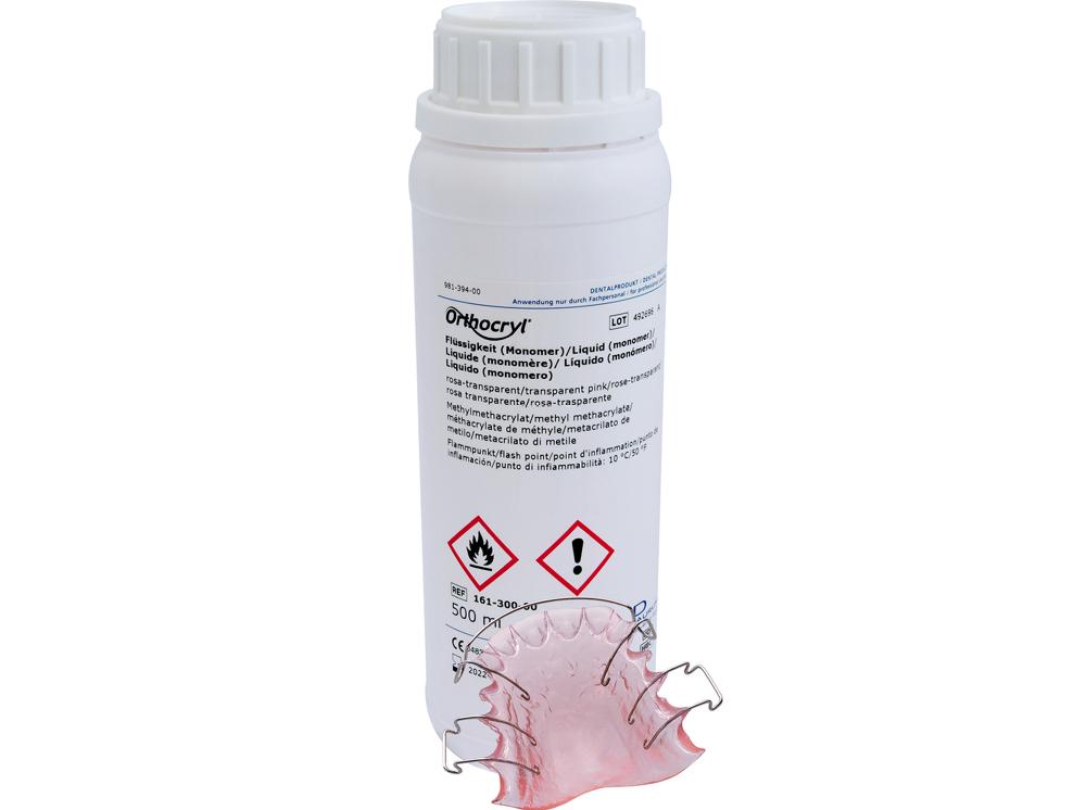 Orthocryl® vloeistof (monomeer), roze-transparant, 500 ml