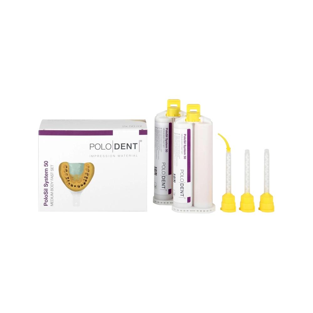 PoloDent PoloSil System 50 Medium Body Fast Set 2x 50 ml