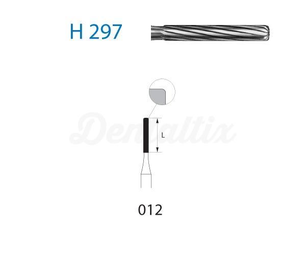 Fraise H297 en carbure de tungstène pour FG de forme cylindrique (5 pcs)