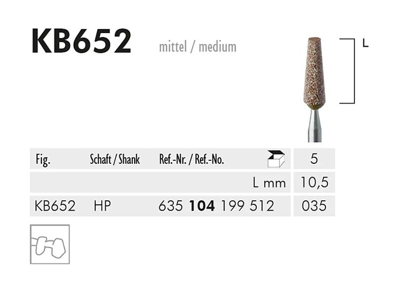 KB 652 HP pointe à polir "K+B" brown