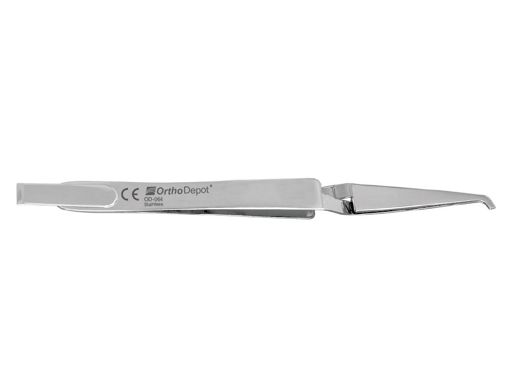 Bracket tweezers with bracket aligner