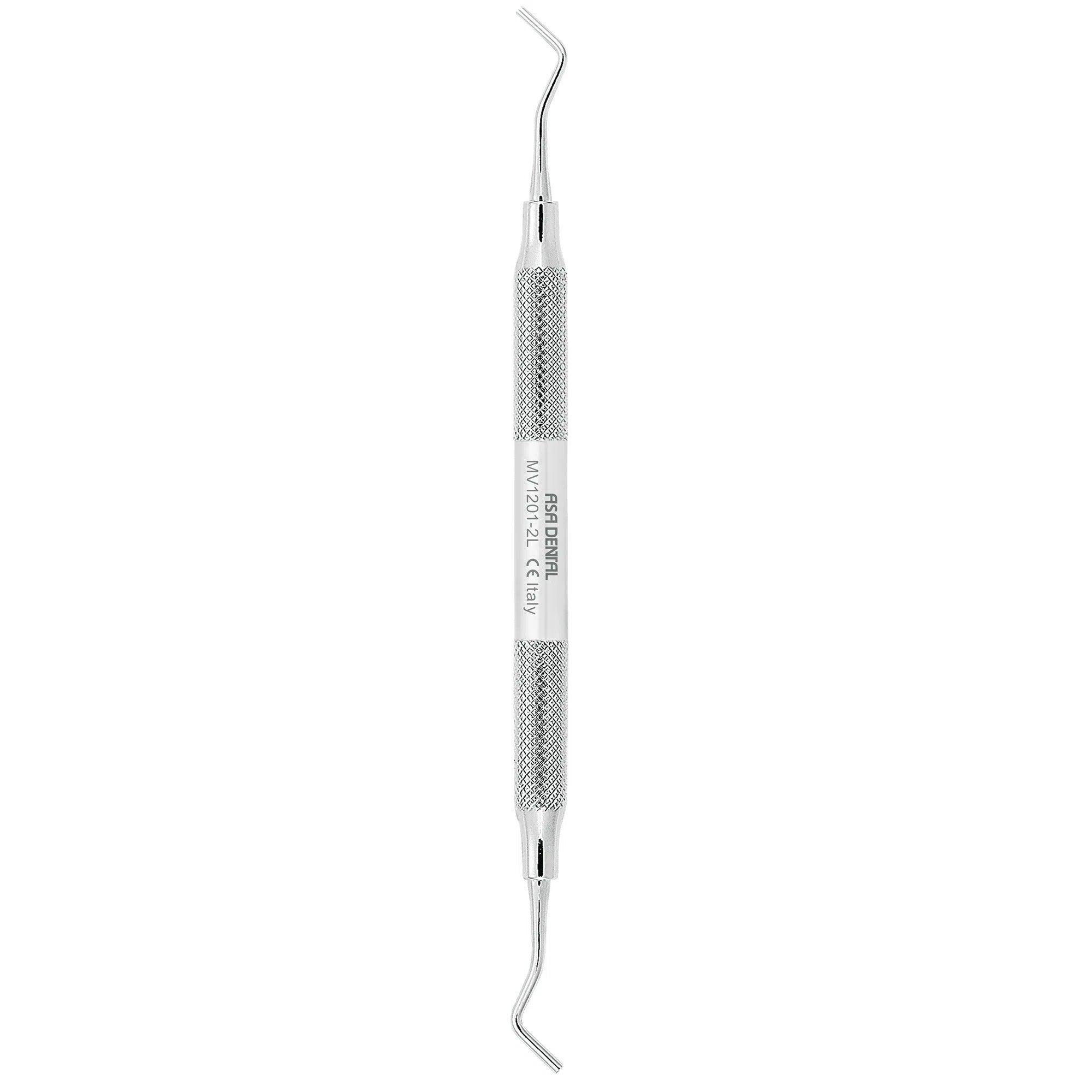 Fouloir à amalgame Asa Dental MV #2L lisse (1,6 mm - 2 mm)