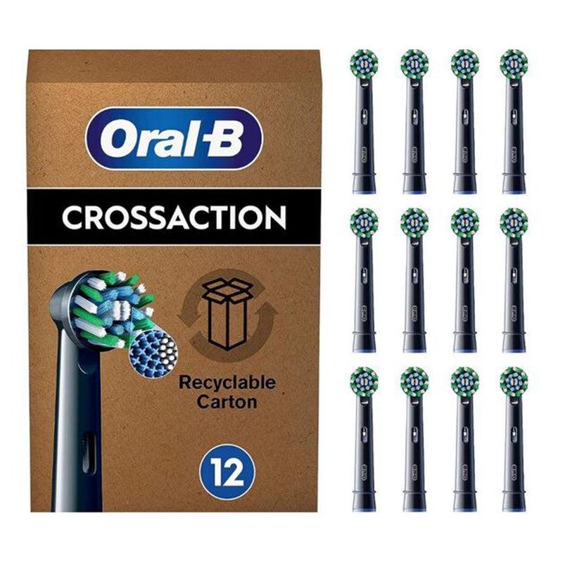 Oral-B Pro Cross Action noir EB50RX brossettes de rechange (12 pcs)
