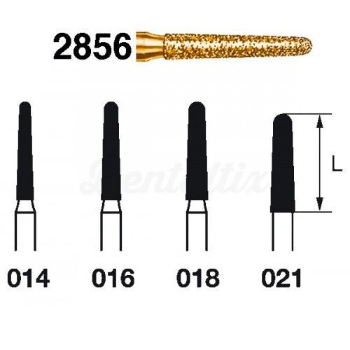Fraise diamantée conique ronde 2856 pour FG (5 pcs)