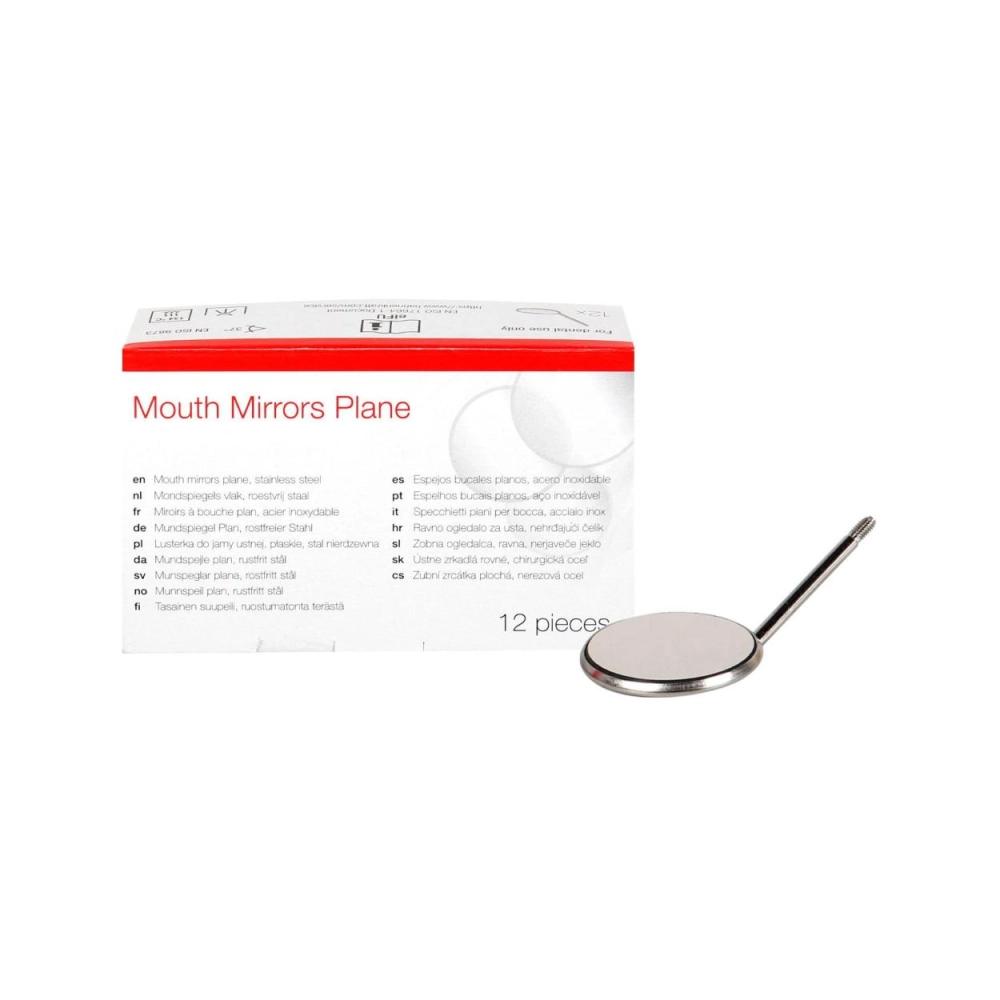 PoloDent miroirs plan Ø 24 mm no.5 12 pcs