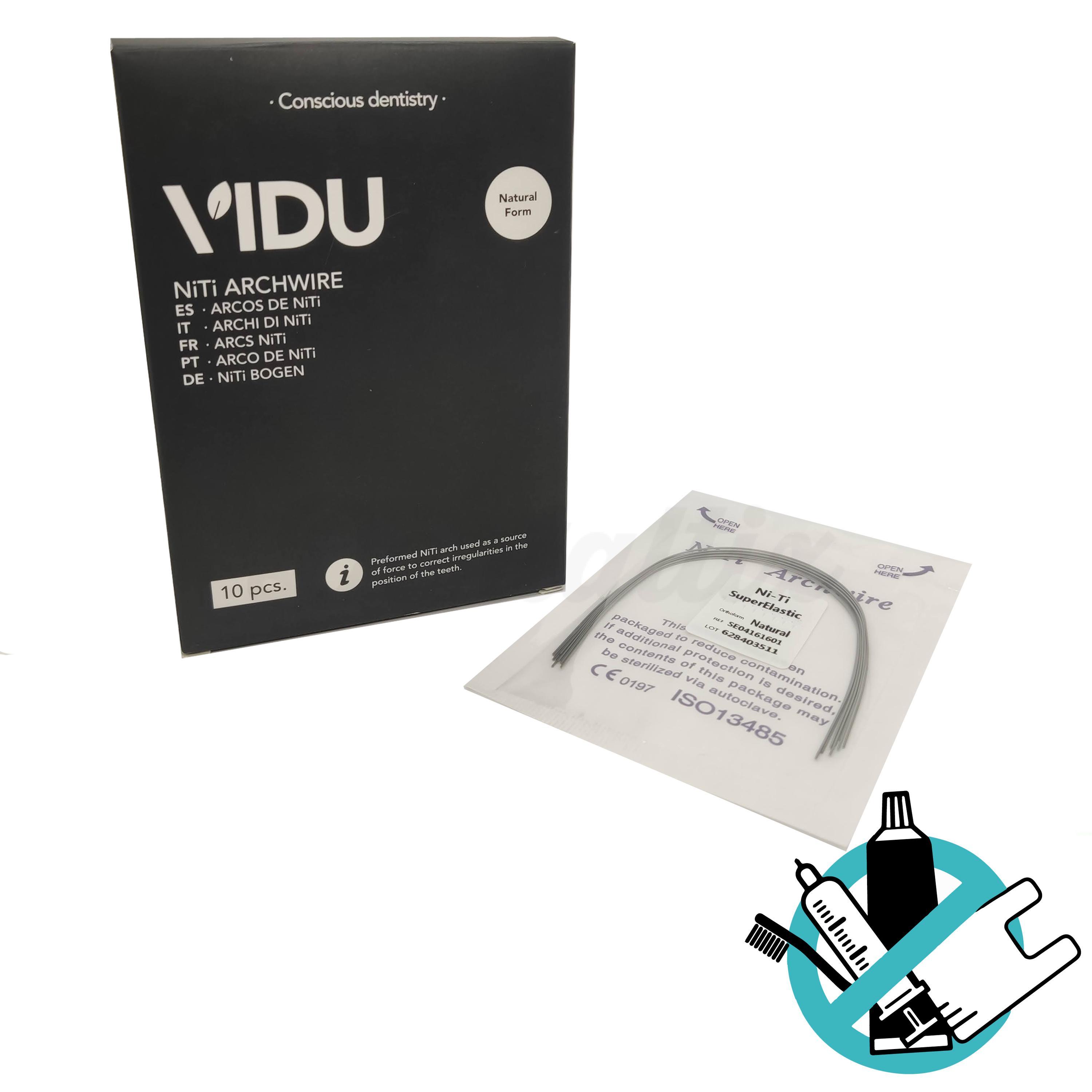 Arc Orthodontique NiTi Rond Forme Natural (10 unités)