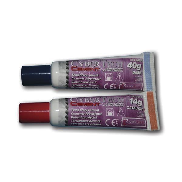 Ciment temporaire sans eugenol - Emballage, 40g base et 14g catalyseur