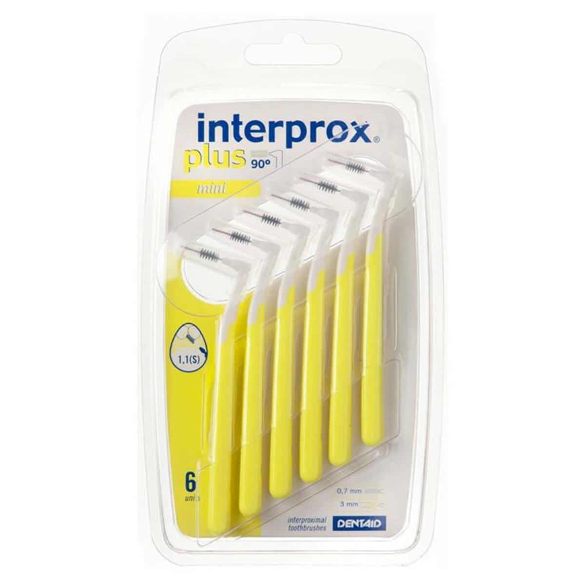 Interprox® Plus Mini interdentale borstels Ø 3,0mm (geel) - 6st