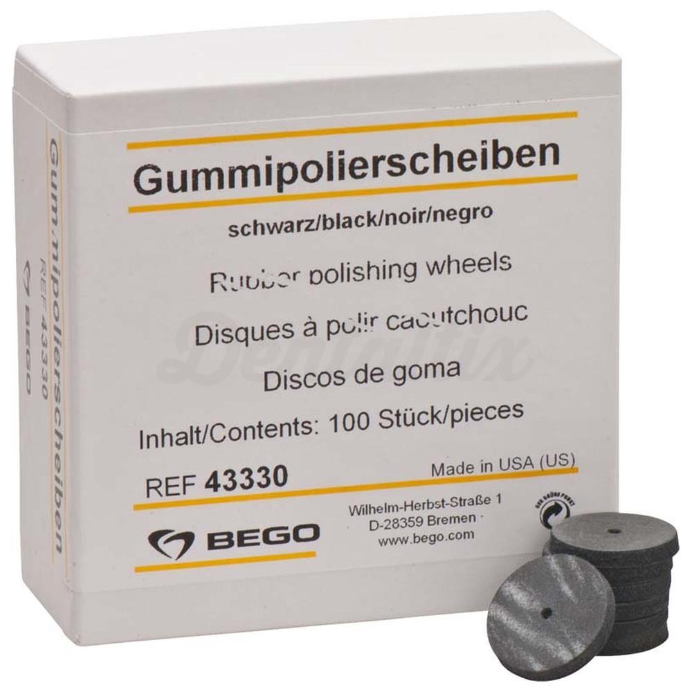 Rubber polijstpunten zwart 100st